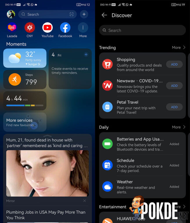 HUAWEI P50 Pocket Review Assistant today
