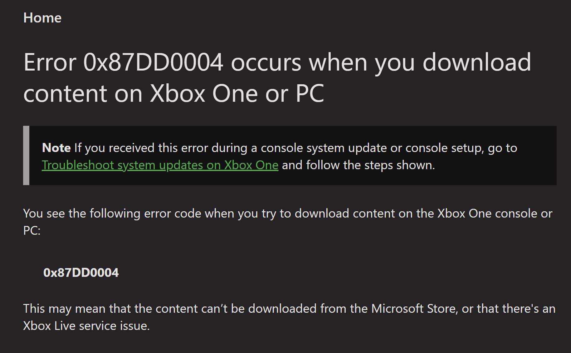 How to Fix Xbox Error 0x87DD0004?