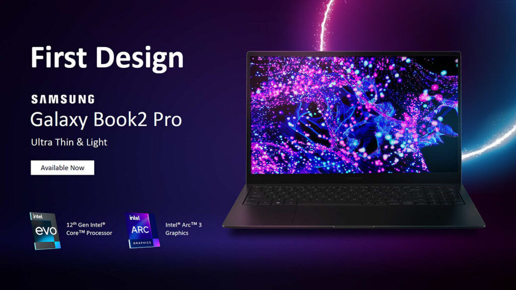 Intel Arc Samsung Galaxy Book2 Pro