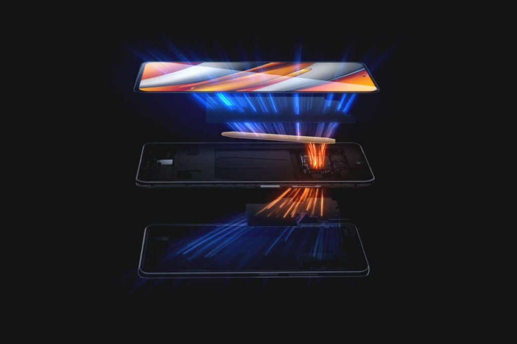 POCO F3 cooling