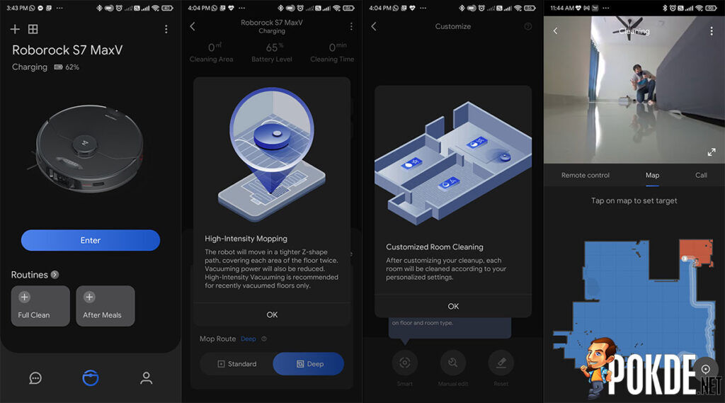 Roborock S7 MaxV review cleaning modes features