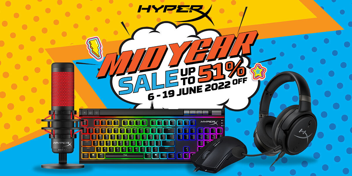 HyperX Mid-Year Sale With Up to 51% Discount!