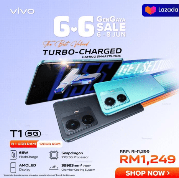 vivo Offering Discounts in Lazada and Shopee This 6.6
