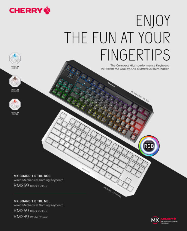 The Affordable CHERRY MX1.0 TKL is Here in Malaysia