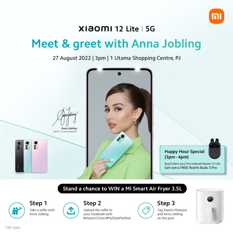 Xiaomi 12 Lite Will Be Available in Malaysia This Weekend