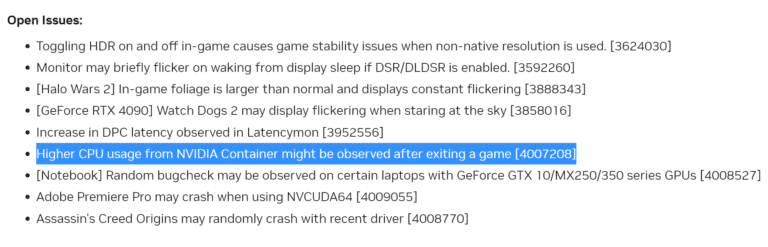 NVIDIA Driver Bug Causes Increased CPU Usage - 17 NVIDIA Driver Bug Causes Increased CPU Usage